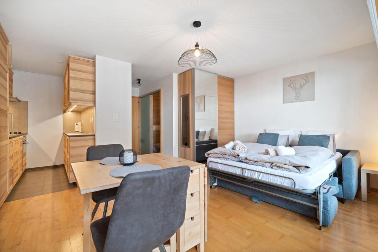 Charmant Studio Renove Situe Dans Les Bains D'Ovronnaz, Immeuble Les Sources Eksteriør billede